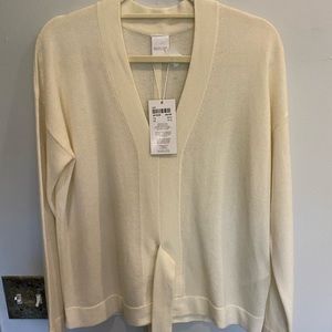 MADELEINE Sweater, NWT CREAM. Made in Germany, Sz 36/38 93% Virgin Wool